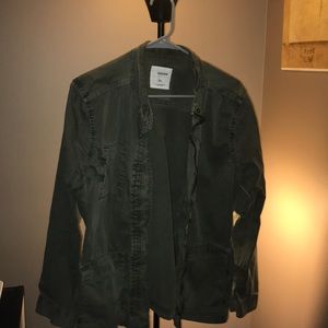 Olive green cargo jacket